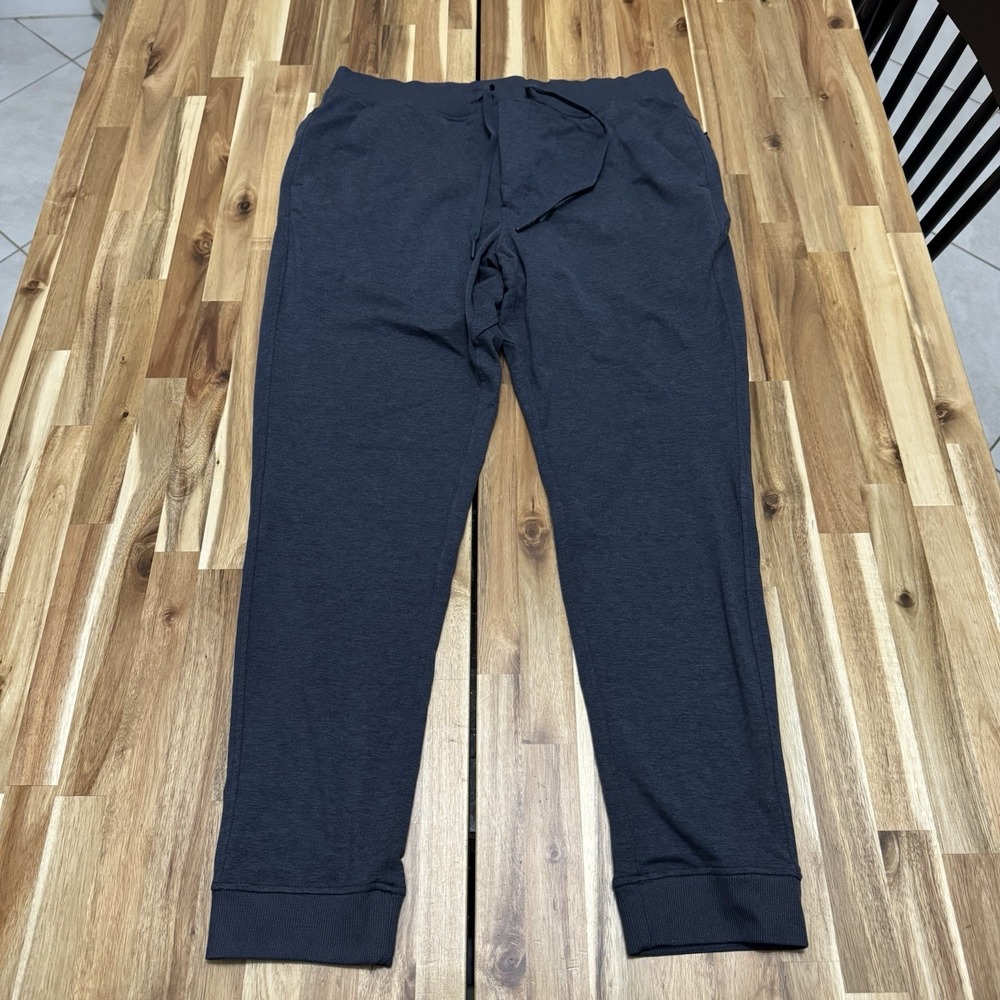 Birddogs Joggers Mens XL Blue Lined‎ Boom For Your Broomstick Tapered Drawstring